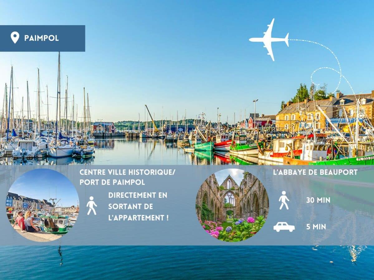 Magnifique T2 Coeur De Ville Port A Pieds Paimpol Esterno foto
